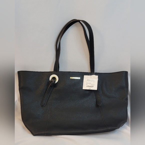 NWT Liz Claiborne Nina Black Tote Bag - Picture 1 of 13